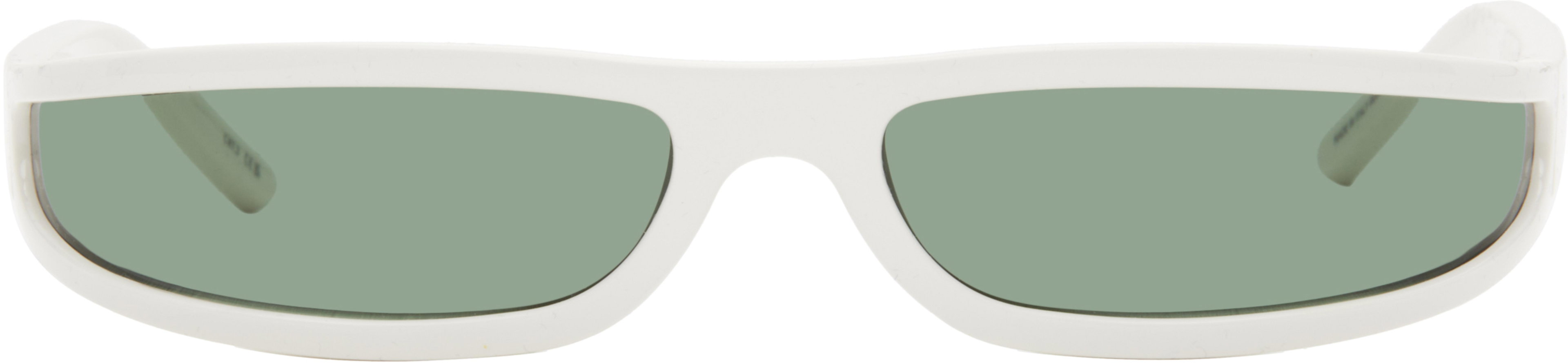 White Temple Fog Sunglasses by RICK OWENS