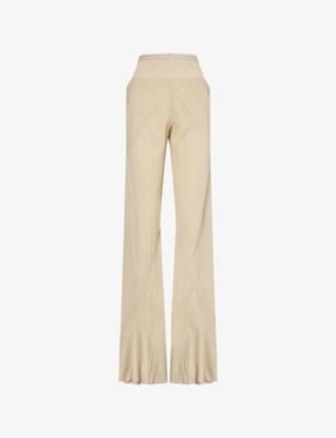 Wide-Leg Sheer Silk Trousers by RICK OWENS
