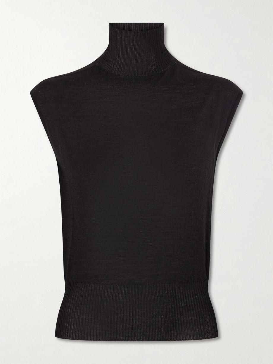 Wool turtleneck top by RICK OWENS