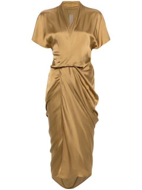 Wrap midi dress by RICK OWENS