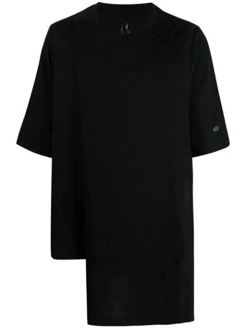 asymmetric short-sleeved T-shirt by RICK OWENS X CHAMPION