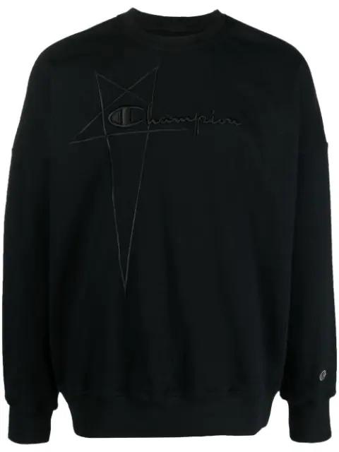 logo-embroidered pullover sweatshirt by RICK OWENS X CHAMPION