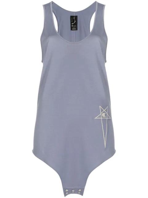 logo-print tank top by RICK OWENS X CHAMPION