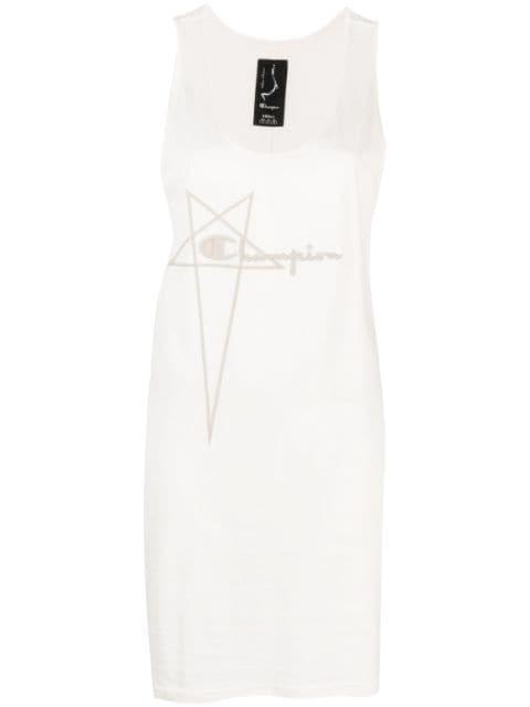 x Rick Owens cotton tank dress by RICK OWENS X CHAMPION
