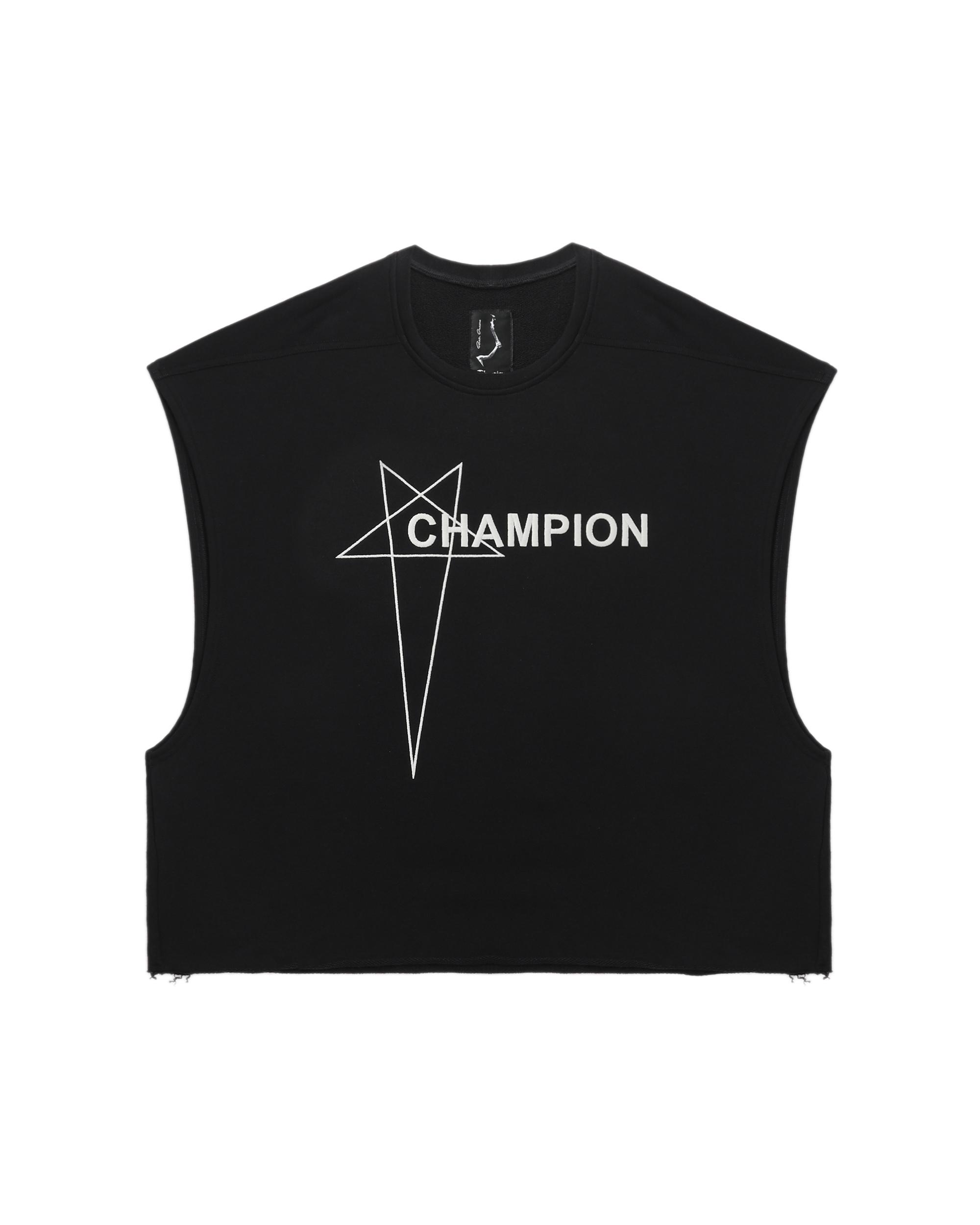X Champion Micro tatlin tee by RICK OWENS
