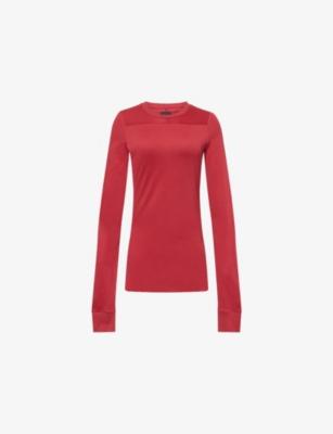 Rick Owens x Moncler Girder Long-Sleeves Cotton-Jersey T-Shirt by RICK OWENS X MONCLER