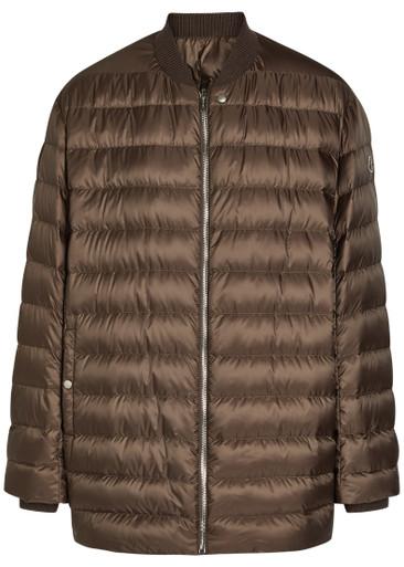 X Moncler Flight padded shell parka by RICK OWENS