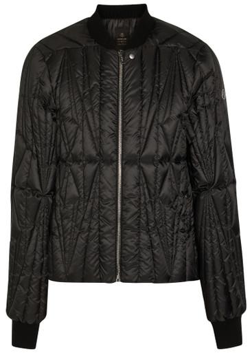X Moncler Geocamo padded shell flight jacket by RICK OWENS