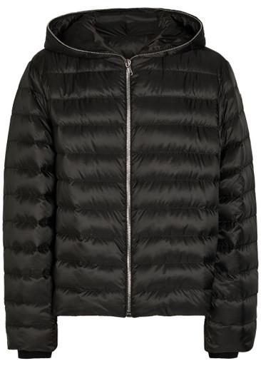 X Moncler Ziplock hoodied padded shell jacket by RICK OWENS