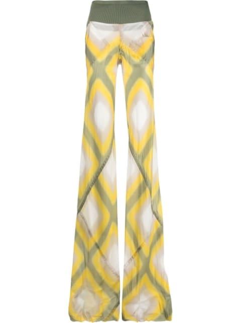 all-over graphic-print trousers by RICK OWENS