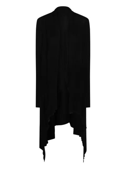 asymmetric drape coat by RICK OWENS