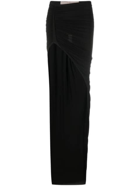 asymmetric maxi skirt by RICK OWENS