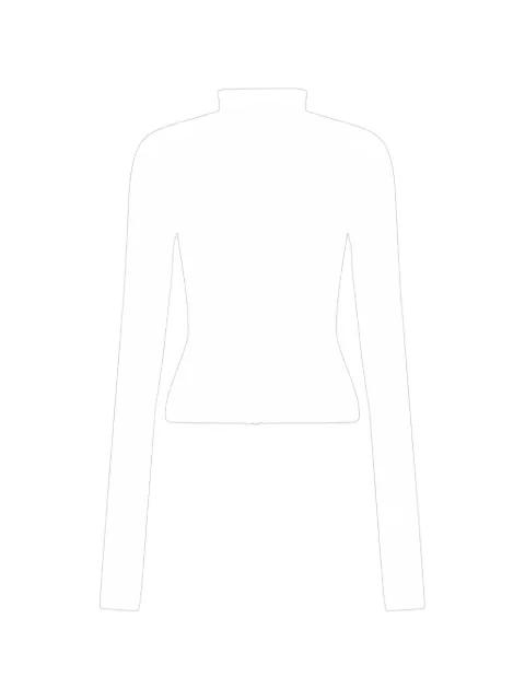 asymmetric-zip-fastening jacket by RICK OWENS