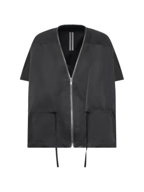 asymmetrical zip-up jacket by RICK OWENS