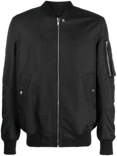 baseball-collar wool bomber jacket by RICK OWENS