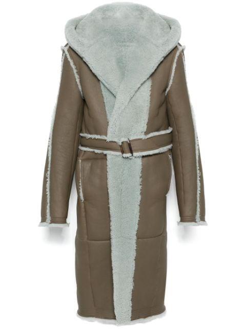 belted coat by RICK OWENS