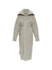 belted oversized-collar coat by RICK OWENS