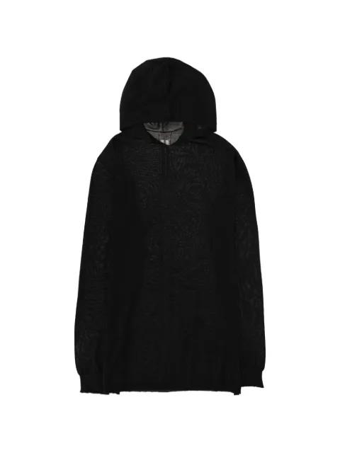 black hoodie by RICK OWENS