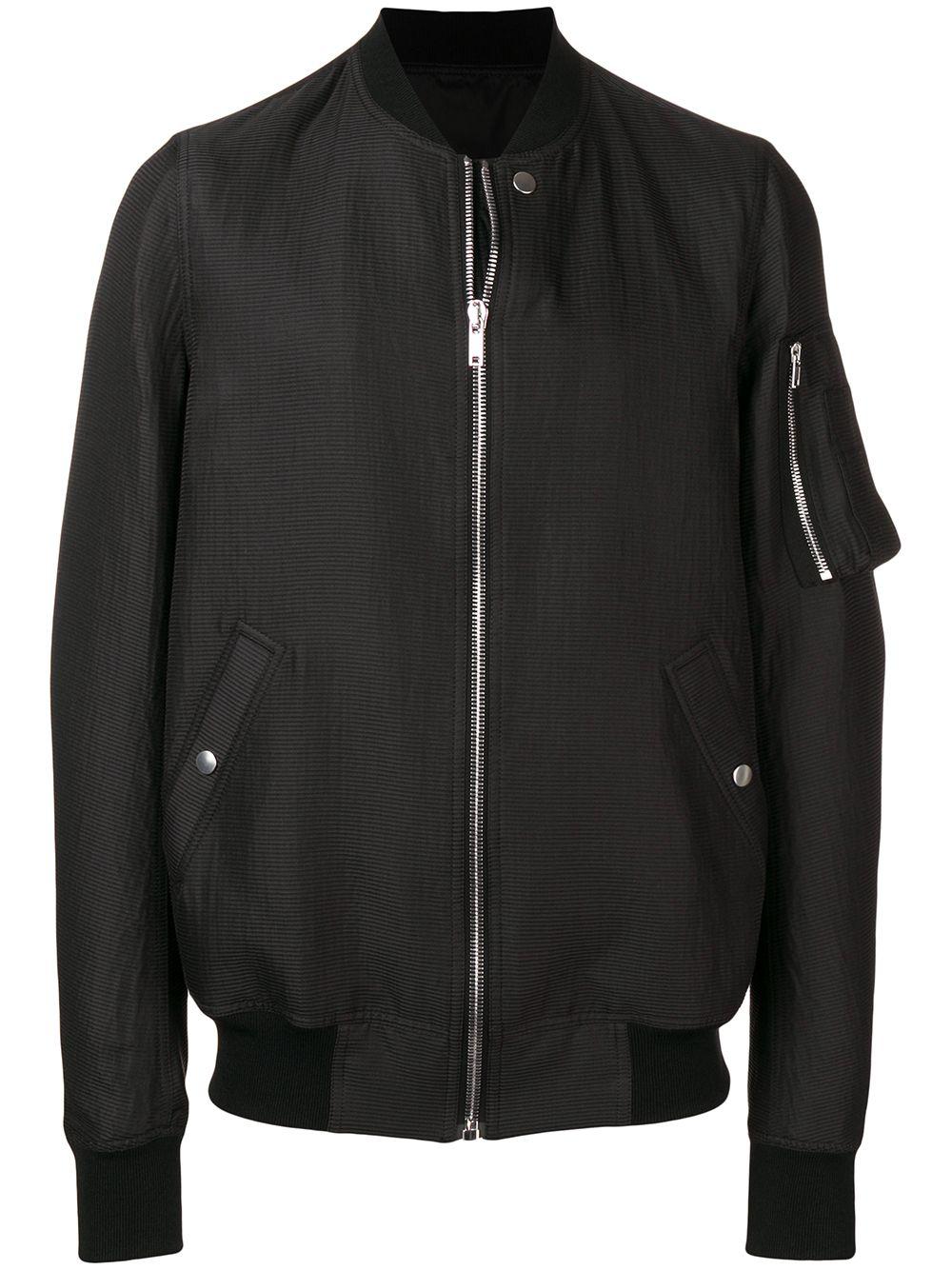 bomber jacket with rib collar by RICK OWENS