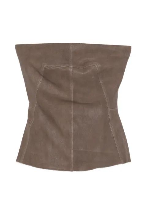 bustier leather top by RICK OWENS