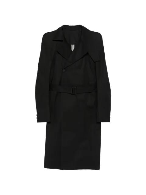 button-fastening trench coat by RICK OWENS