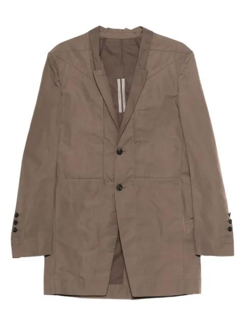 button panelled coat by RICK OWENS