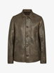 button-up leather jacket by RICK OWENS