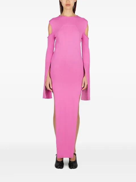 cape-sleeves maxi dress by RICK OWENS