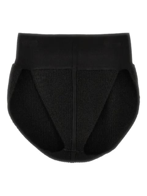 cashmere-blend high-waist ribbed panties by RICK OWENS
