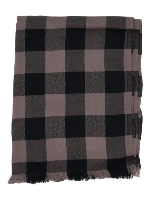 checked-pattern scarf by RICK OWENS
