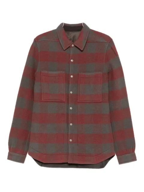 checked wool jacket by RICK OWENS