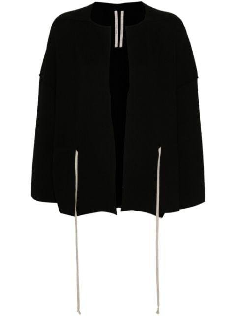 cotton knitted drawstring cardigan by RICK OWENS