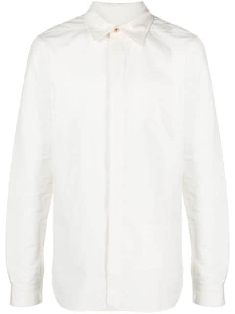 cotton long-sleeve shirt by RICK OWENS