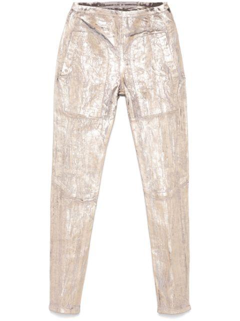 cracked-effect trousers by RICK OWENS
