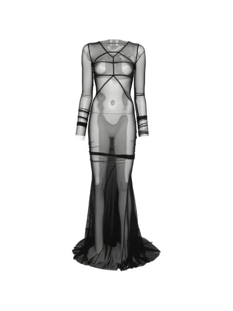 crew-neck maxi dress by RICK OWENS
