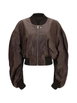 cropped leather jacket by RICK OWENS cropped leather jacket by RICK OWENS