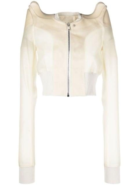 cropped zip-up jacket by RICK OWENS