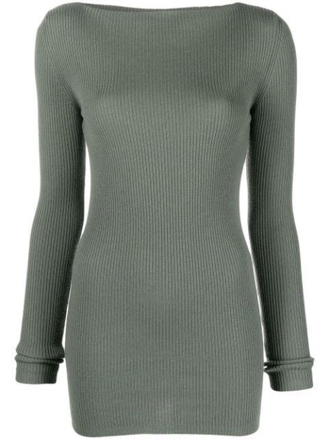 cut-out-back sweatshirt by RICK OWENS