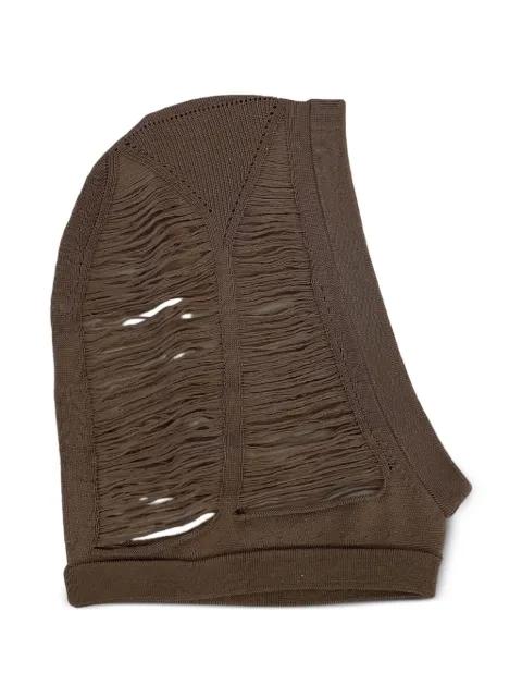 cut-out knit hat by RICK OWENS