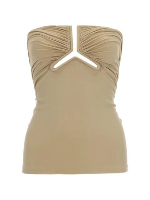 cut-out ruched top by RICK OWENS