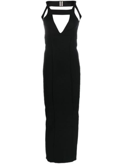 cut-out sleeveless maxi dress by RICK OWENS
