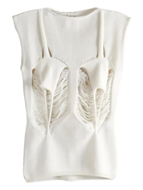 cut-out sleeveless top by RICK OWENS