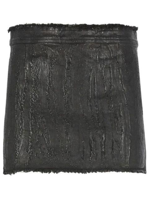denim mini skirt by RICK OWENS