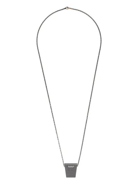 dogtag-pendant necklace by RICK OWENS