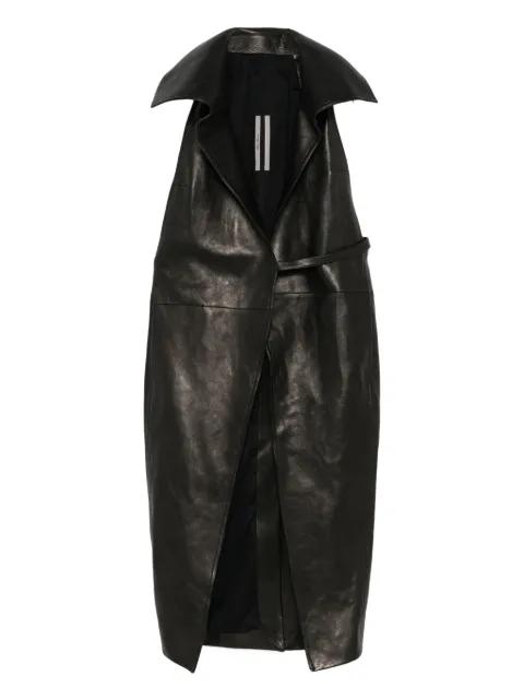 dracucollar leather coat by RICK OWENS
