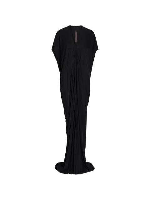 draped V-neck maxi dress by RICK OWENS