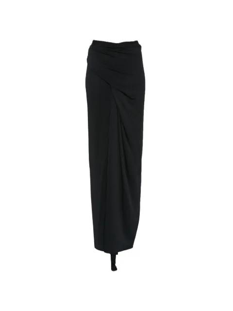 draped asymmetric skirt by RICK OWENS