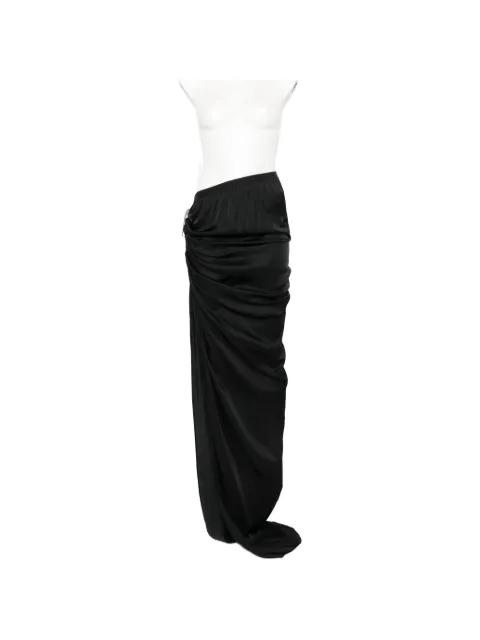 draped asymmetric skirt by RICK OWENS