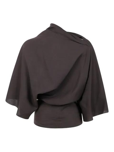 draped cowl-neck top by RICK OWENS