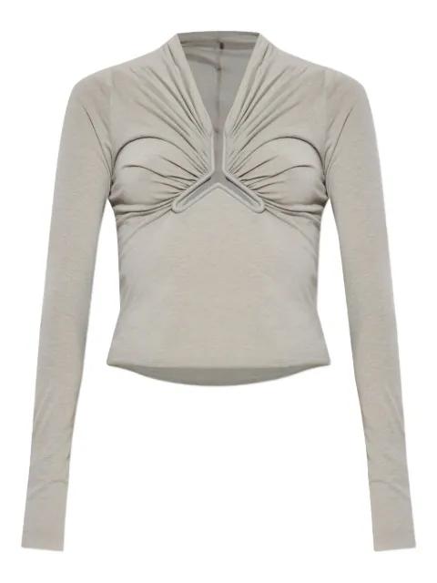 draped-neck long-sleeve T-shirt by RICK OWENS